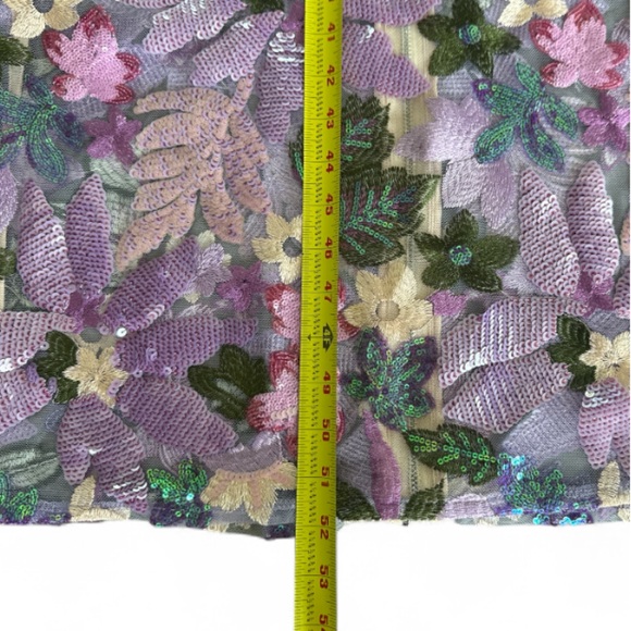 Bella Barnett Eugenia Floral Strapless Mesh Sequined Dress - Picture 10 of 14